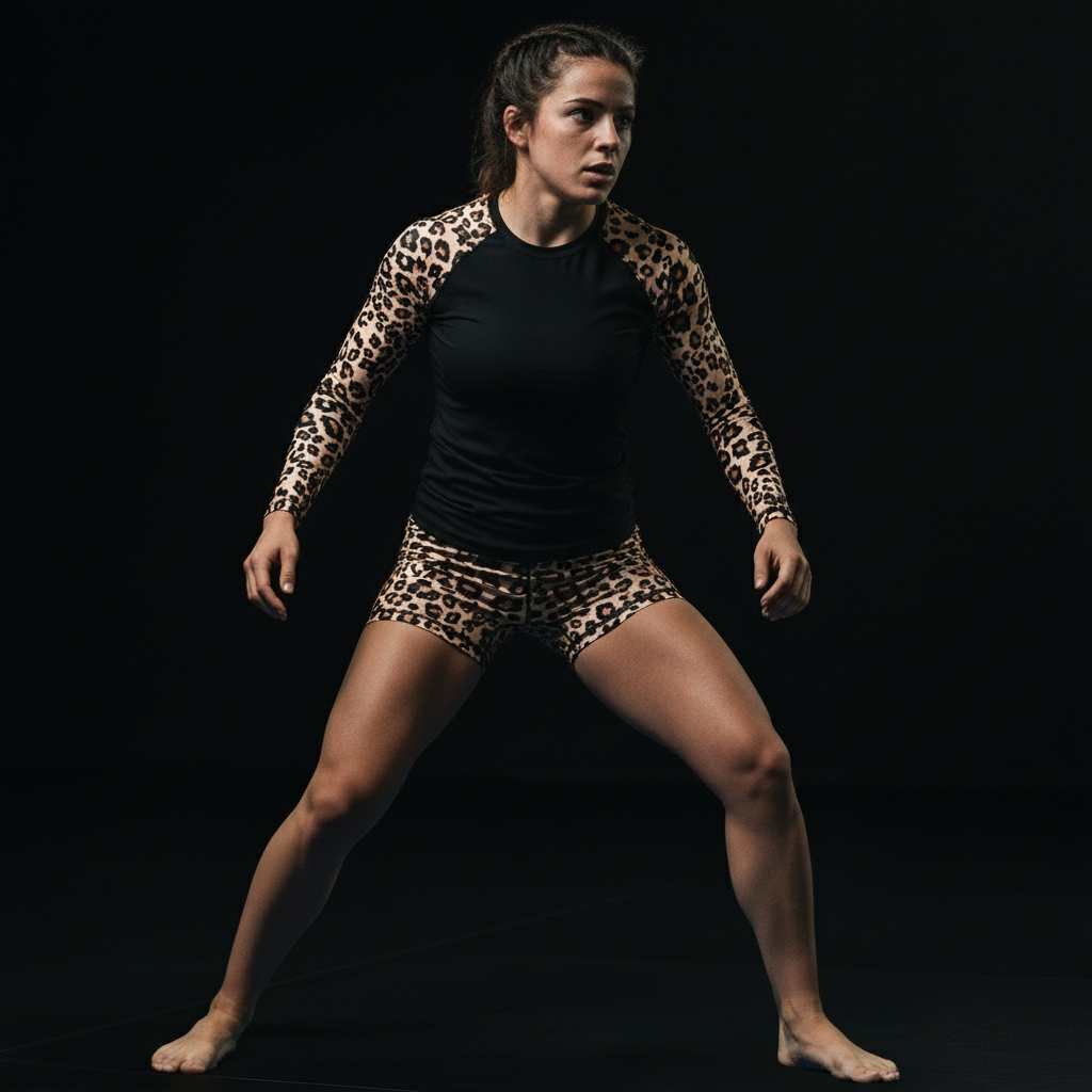 Leopard Takedown Women's BJJ Rash Guard - BJJ Sesh