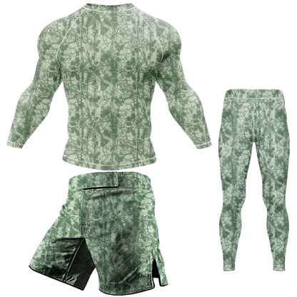 Green Forest Camo BJJ Rash Guard