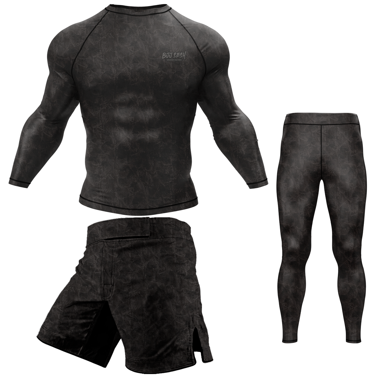 Midnight Forest Camo BJJ Rash Guard