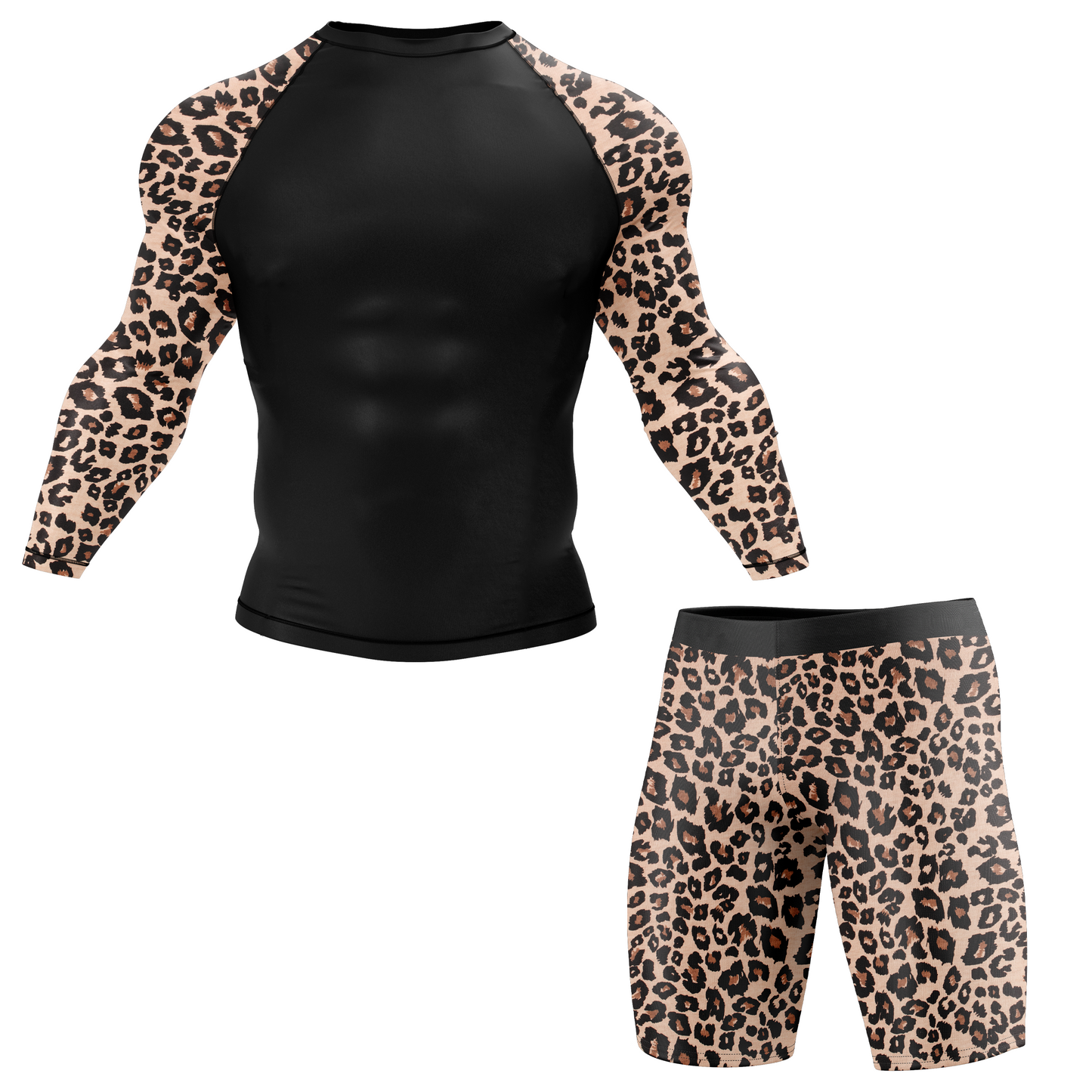 Leopard Takedown BJJ Spats Shorts