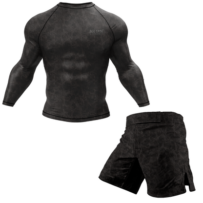 Midnight Forest Camo BJJ Rash Guard