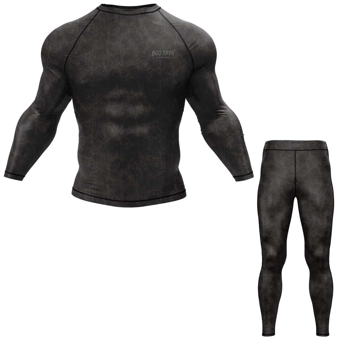 Midnight Forest Camo BJJ Rash Guard
