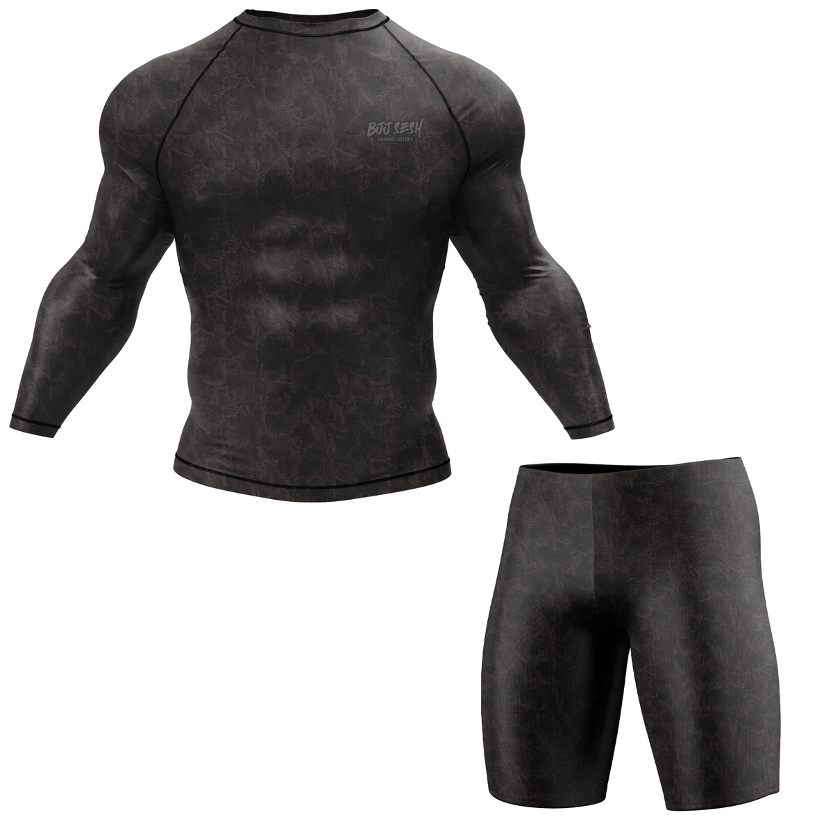 Midnight Forest Camo BJJ Rash Guard