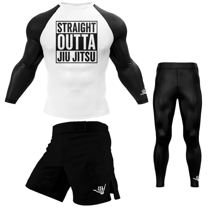Straight Outta Jiu Jitsu BJJ Rash Guard