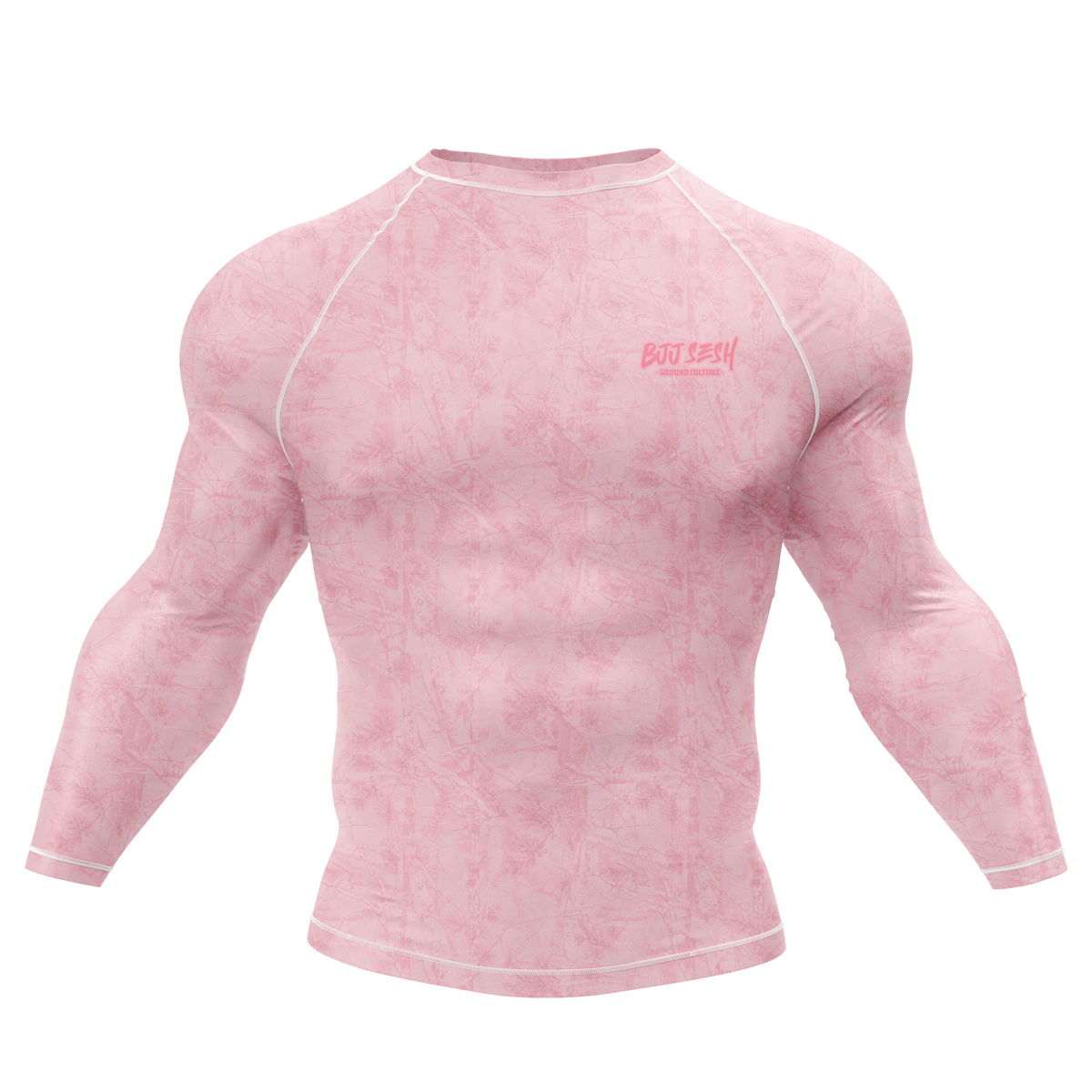 Pink Forest Camo BJJ Rash Guard