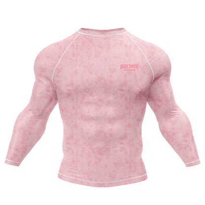 Pink Forest Camo BJJ Rash Guard