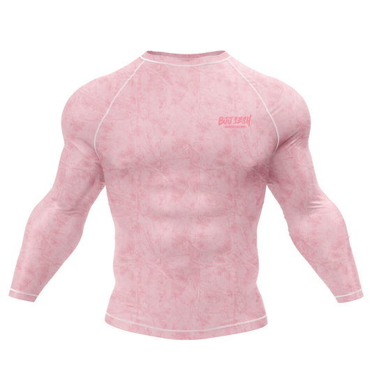 Pink Forest Camo BJJ Rash Guard