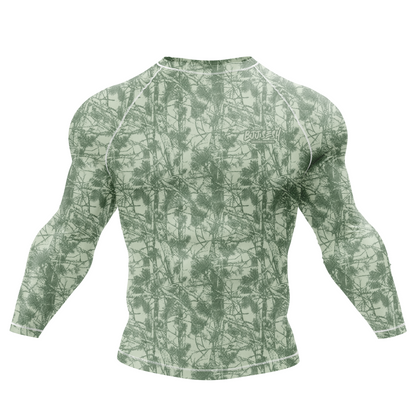 Green Forest Camo BJJ Rash Guard