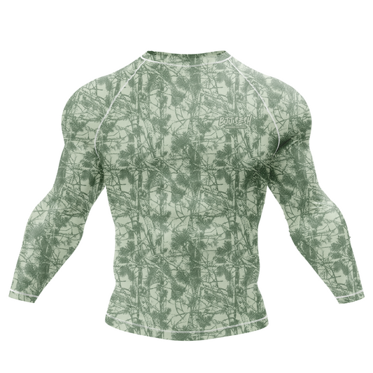 Green Forest Camo BJJ Rash Guard