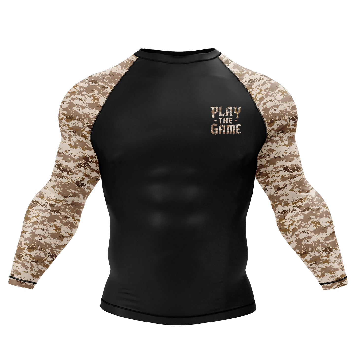 Desert Camo BJJ Rash Guard