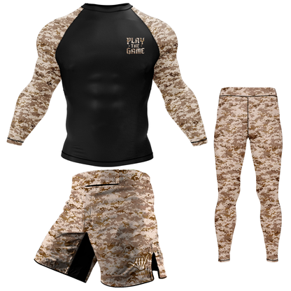 Desert Camo BJJ Rash Guard
