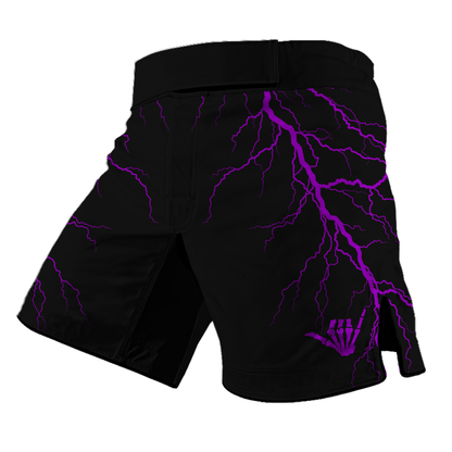 Purple Lightning Bolt BJJ Rash Guard