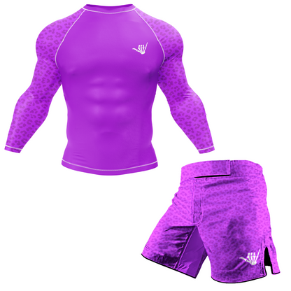 Mid Purple Predator BJJ Rash Guard