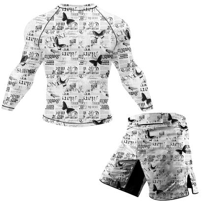 Newspaper BJJ Rash Guard