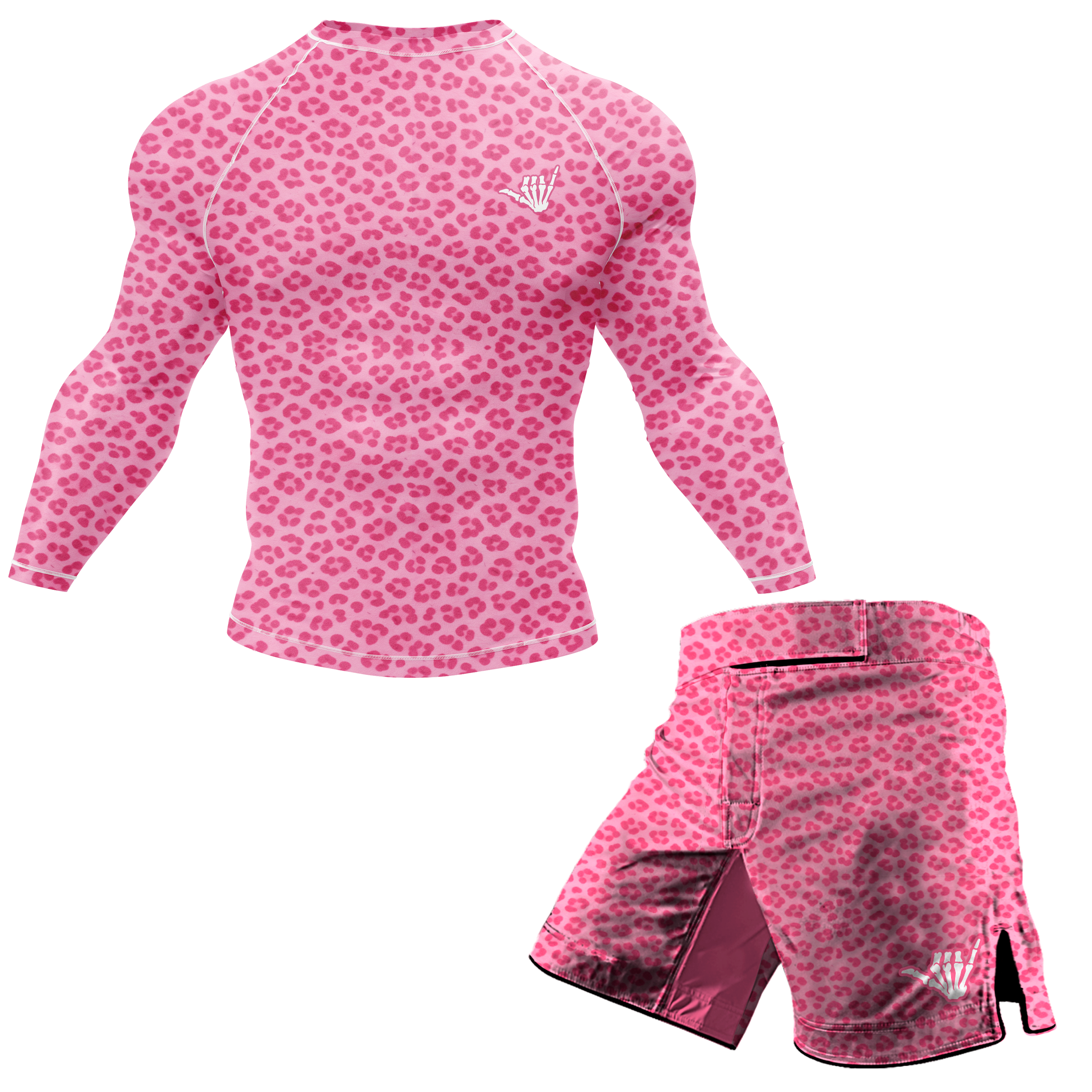 Pink Emblem Rashguard Set Pink Predator BJJ Rash Guard – BJJ SESH