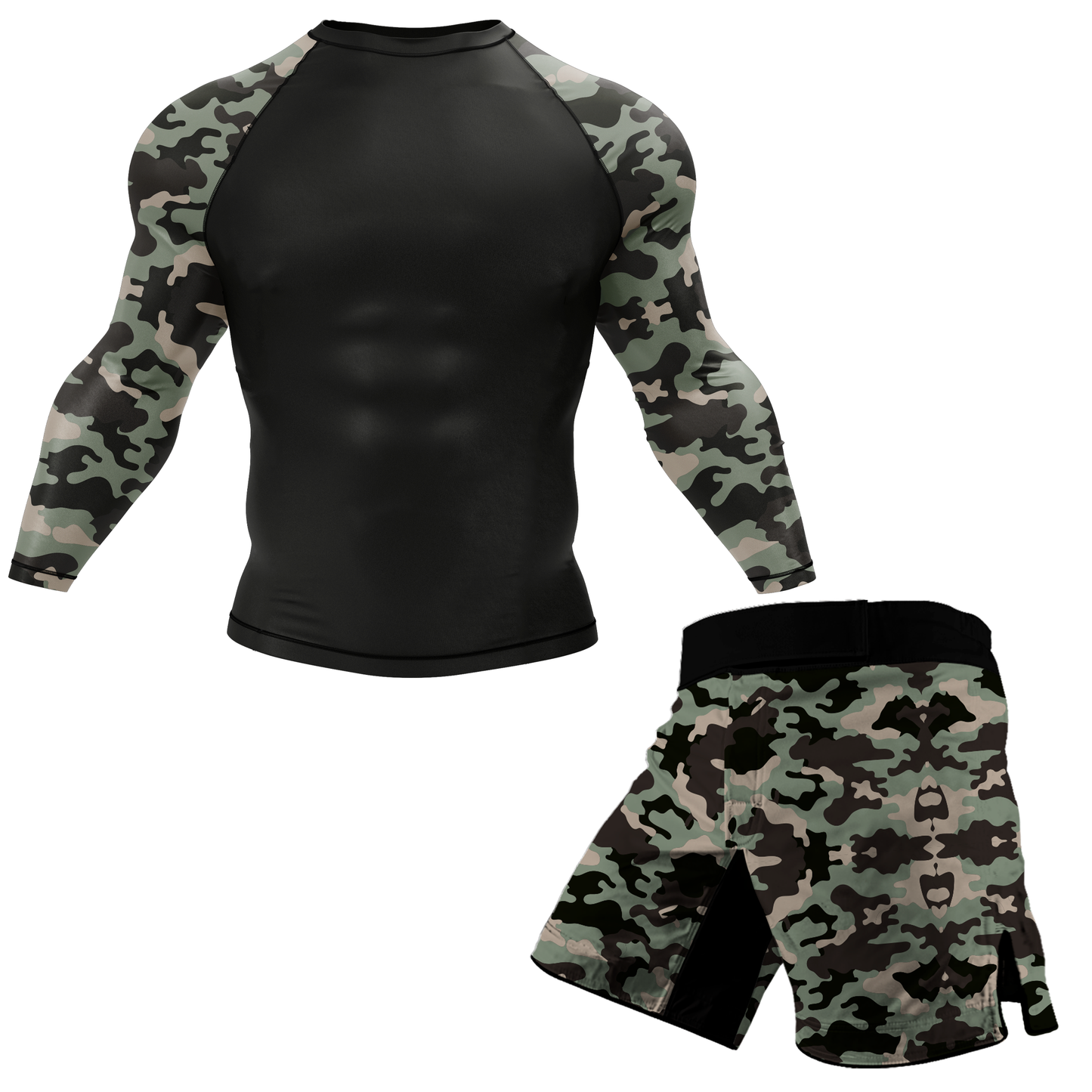 Camouflage BJJ Rash Guard