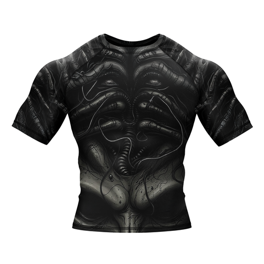 Alien Skeleton BJJ Rash Guard - Shortsleeve
