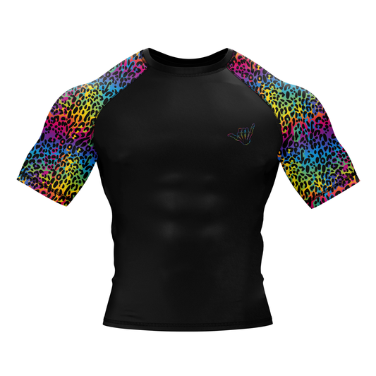 Colorful Savage BJJ Rash Guard - Shortsleeve