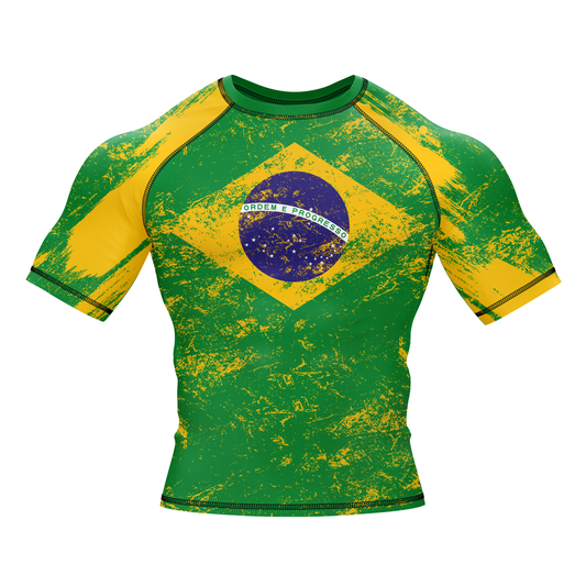 Brazil BJJ Rash Guard - Shortsleeve