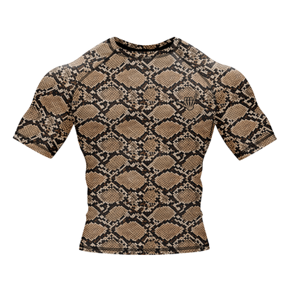 Snakeskin BJJ Rash Guard - Short Sleeve