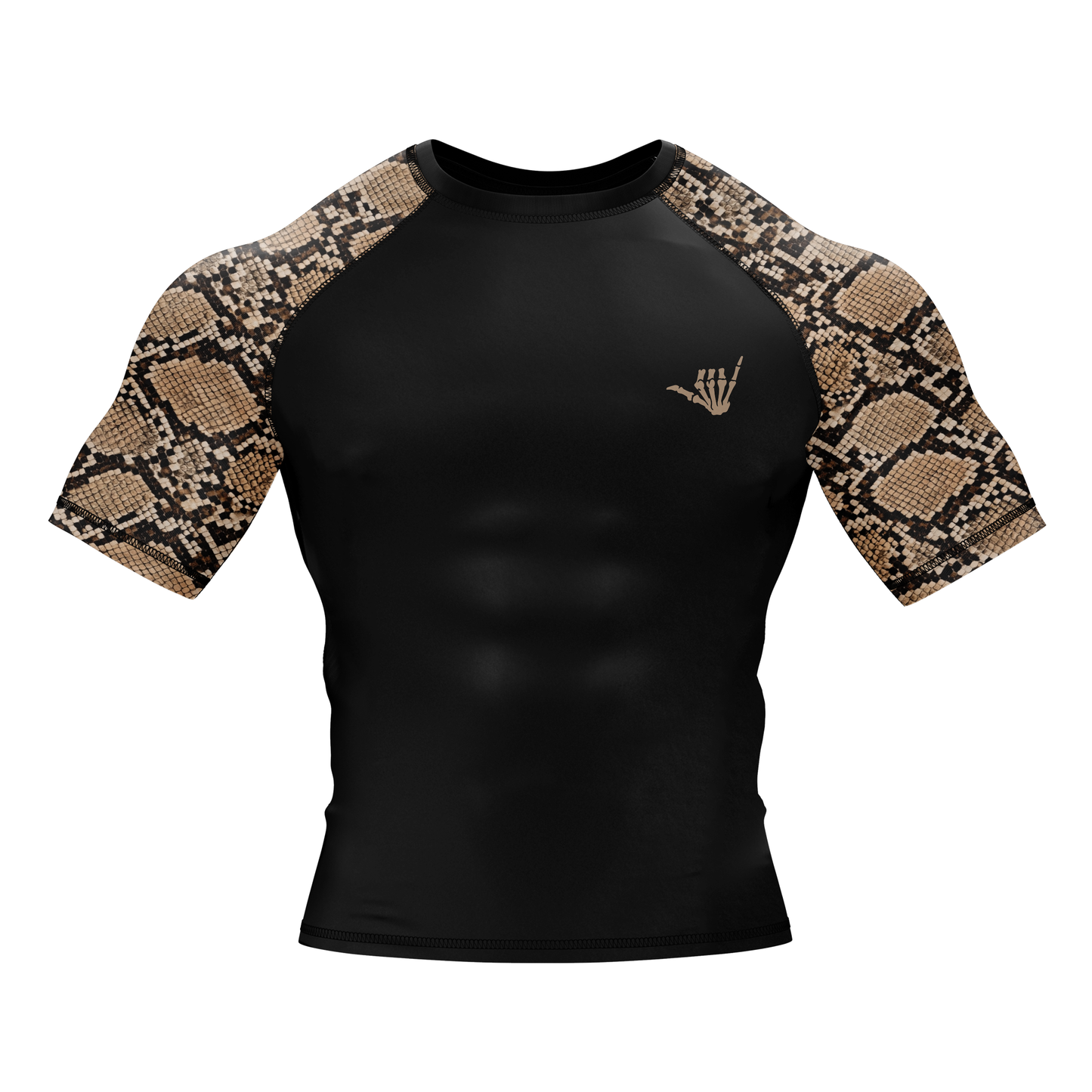 Mid Snakeskin BJJ Rash Guard - Short Sleeve