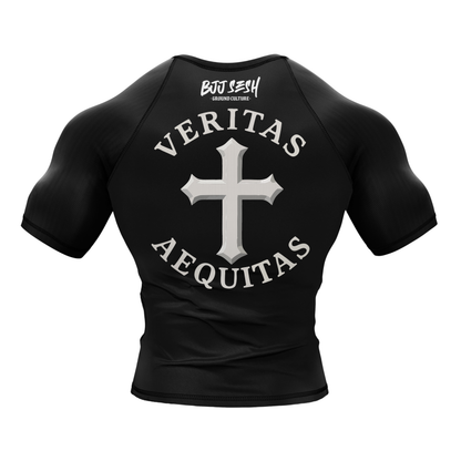 Truth and Justice BJJ Rash Guard - Short Sleeve