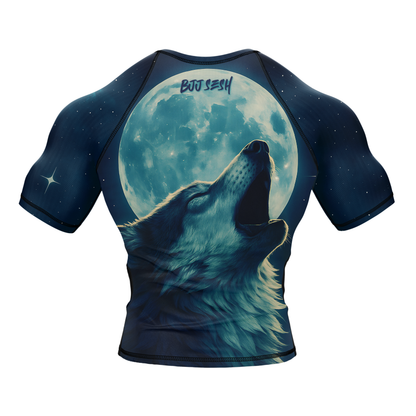 Lone Wolf BJJ Rash Guard - Short Sleeve