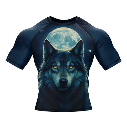 Lone Wolf BJJ Rash Guard - Short Sleeve