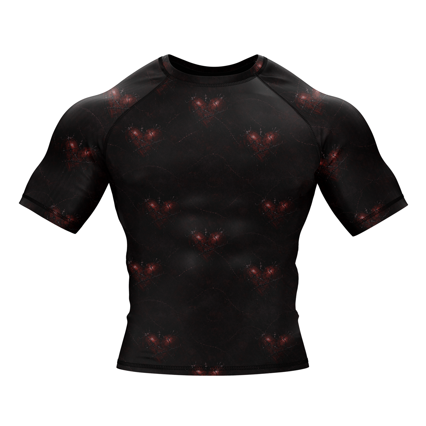 Sacred Heart BJJ Rash Guard - Short Sleeve