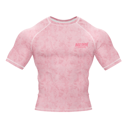Pink Forest Camo BJJ Rash Guard