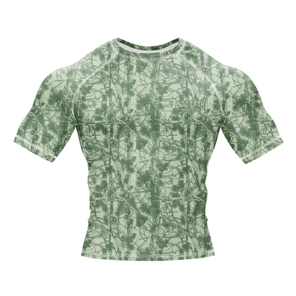 Green Forest Camo BJJ Rash Guard