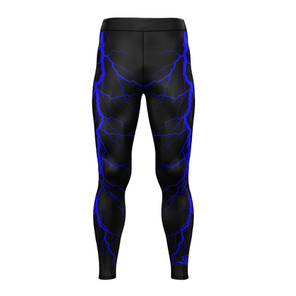 Blue Lightning Bolt BJJ Rash Guard