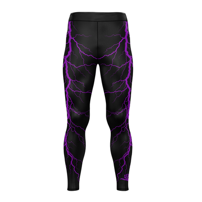 Purple Lightning Bolt BJJ Rash Guard