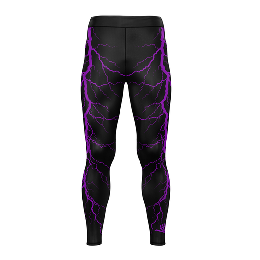 Purple Lightning Bolt BJJ Spats