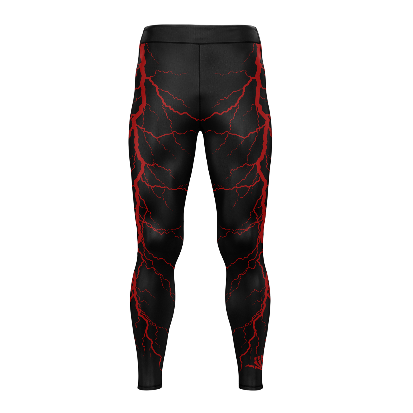 Red Lightning Bolt BJJ Rash Guard
