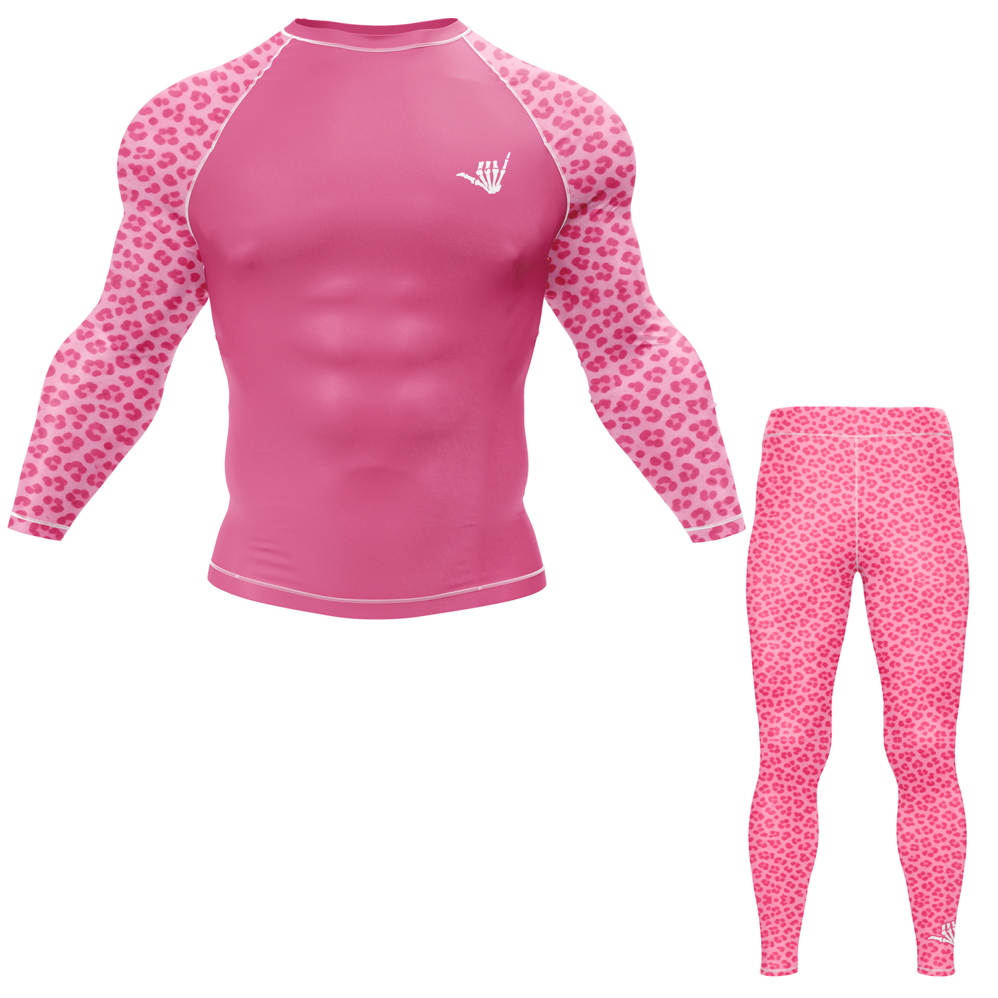 Mid Pink Predator BJJ Rash Guard