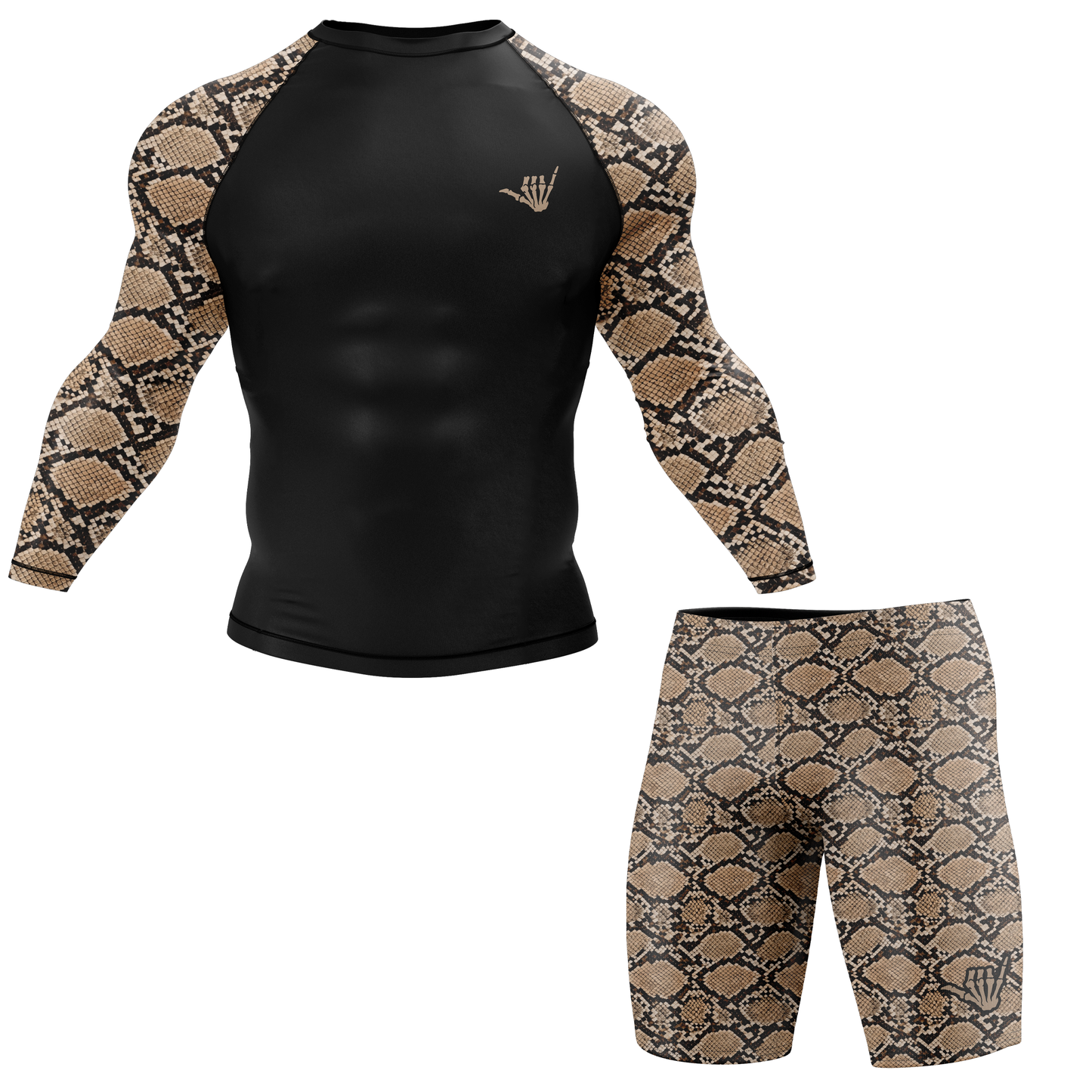 Mid Snakeskin BJJ Rash Guard
