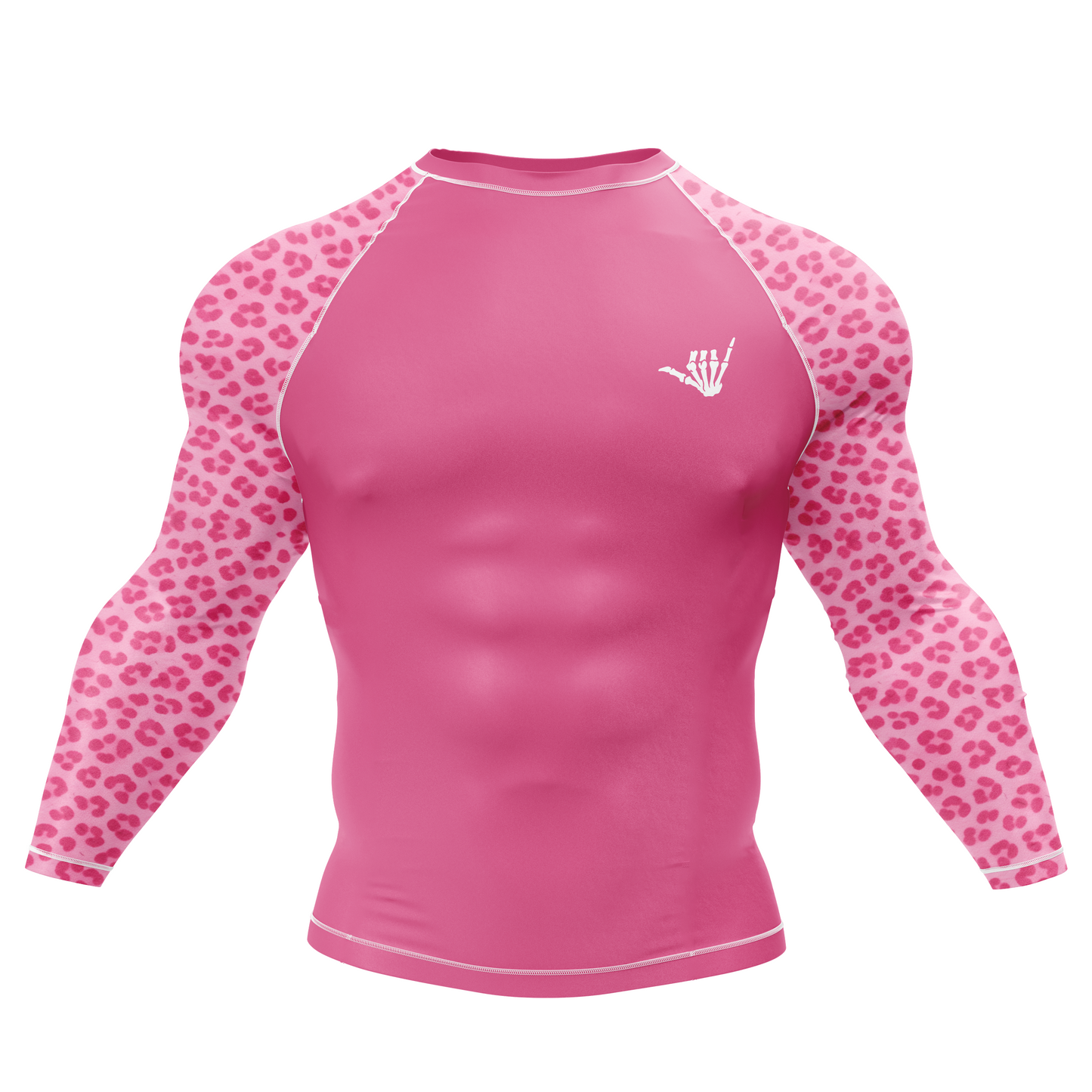 Mid Pink Predator BJJ Rash Guard