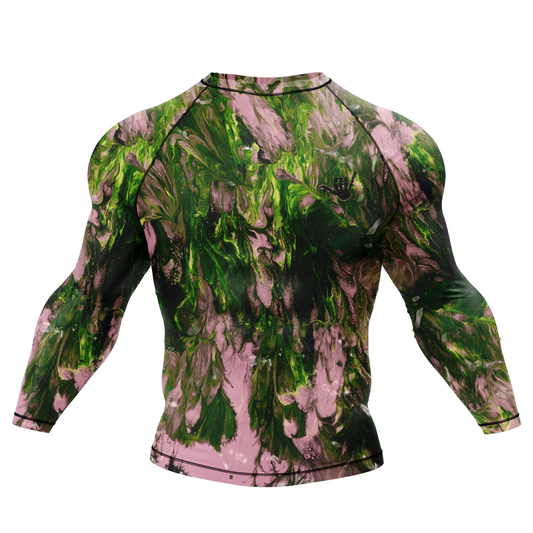Pink Nature Grip BJJ Rash Guard
