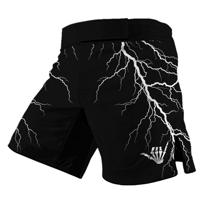 Black Lightning Bolt BJJ Rash Guard