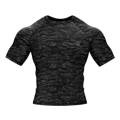 Night Tiger BJJ Rash Guard - Short Sleeve