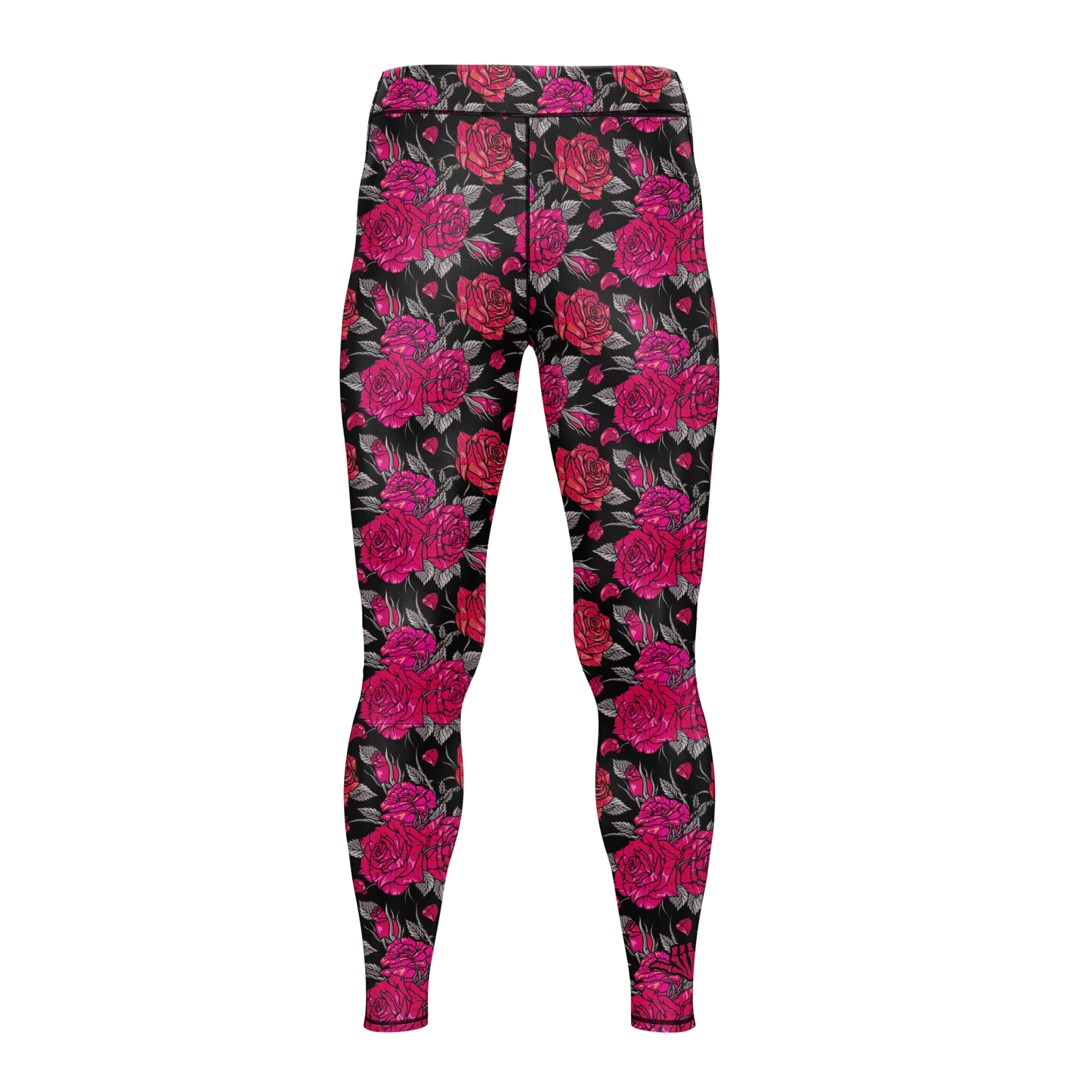 Pink Death Rose BJJ Rash Guard - Short Sleeve