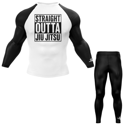 Straight Outta Jiu Jitsu BJJ Rash Guard