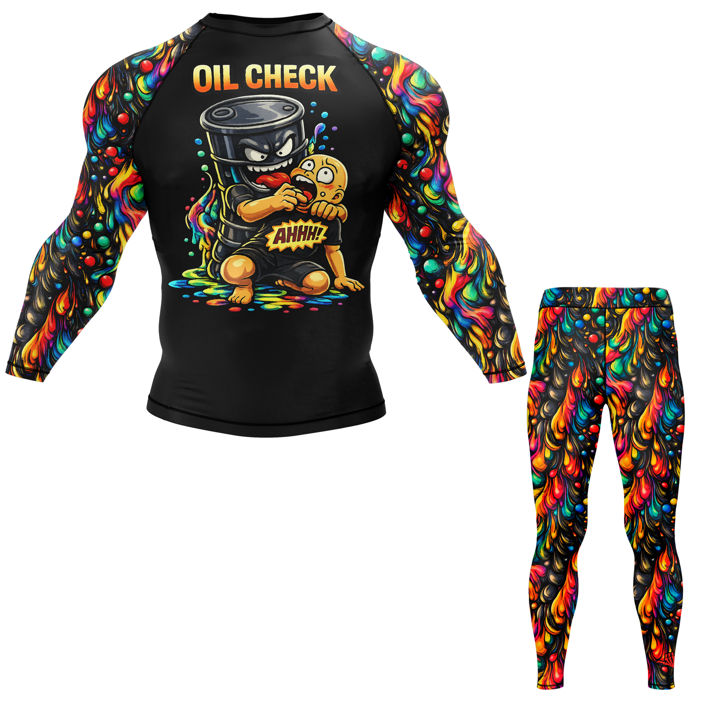 Oil Check BJJ Rash Guard