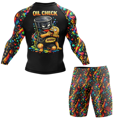 Oil Check BJJ Rash Guard