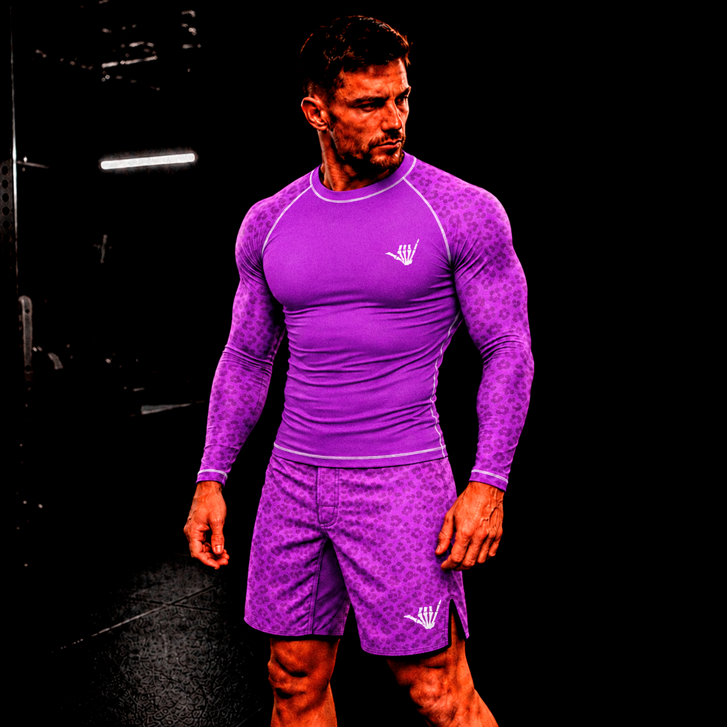 Mid Purple Predator BJJ Rash Guard