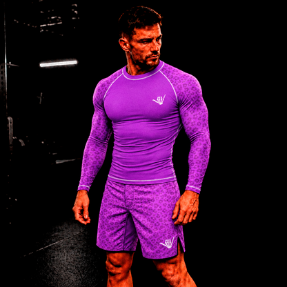 Mid Purple Predator BJJ Rash Guard