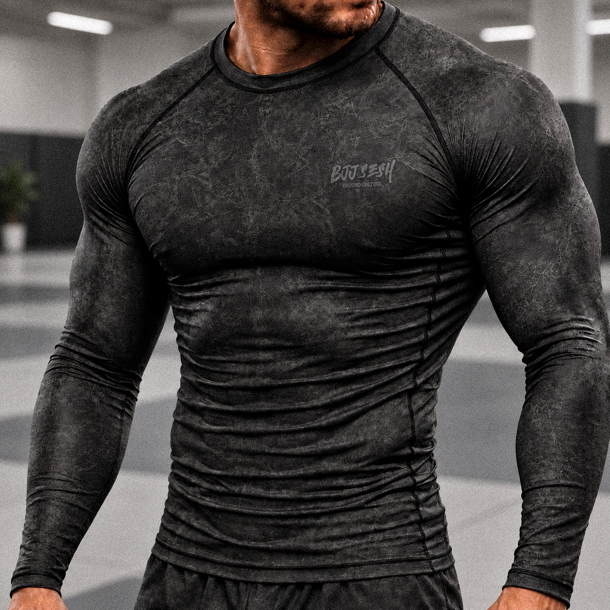 Midnight Forest Camo BJJ Rash Guard