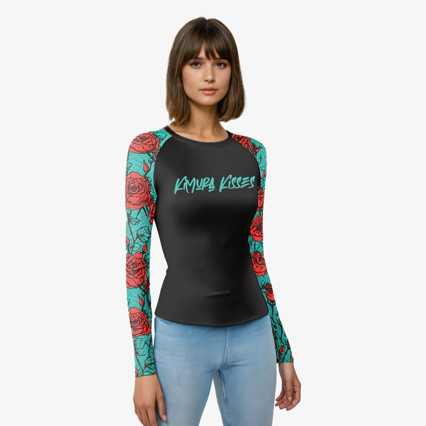 Kimura Kisses Women's BJJ Rash Guard