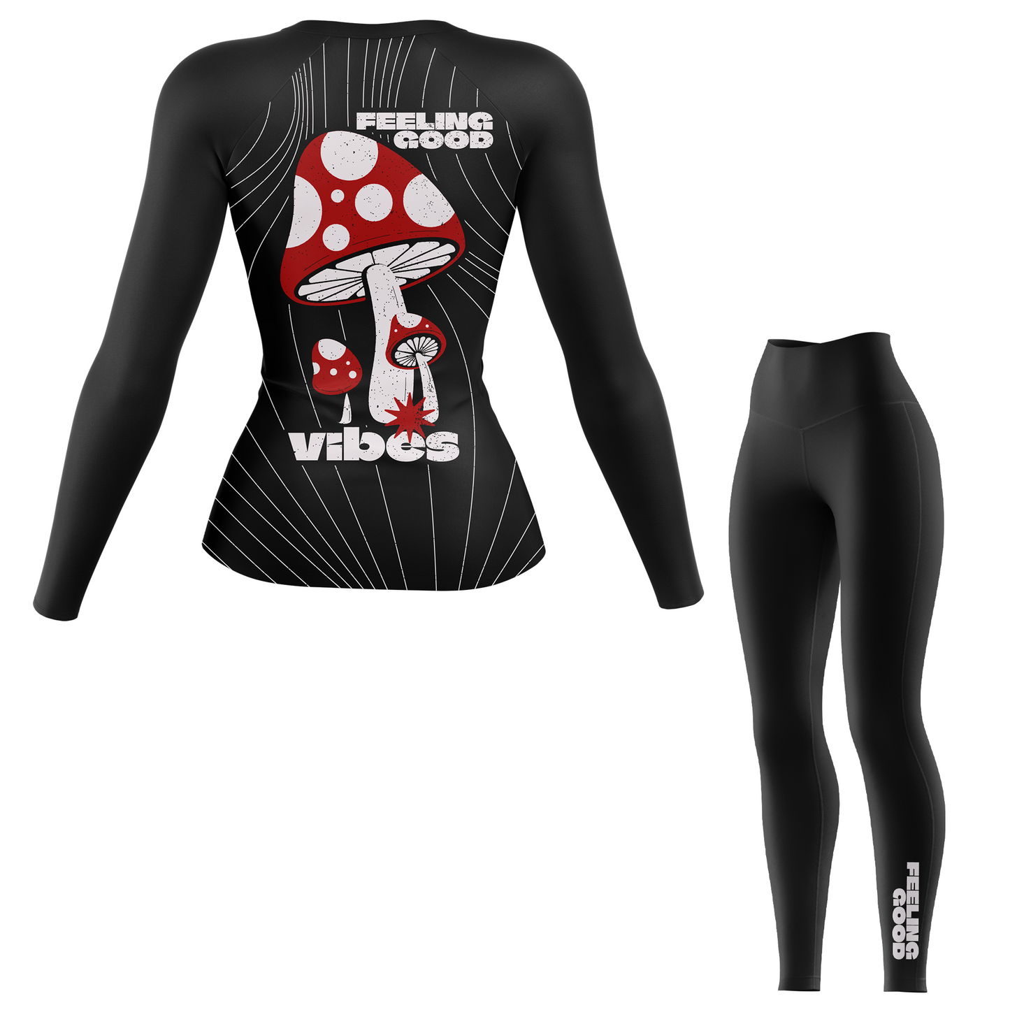 Feel the Good Vibes Women's BJJ Rash Guard